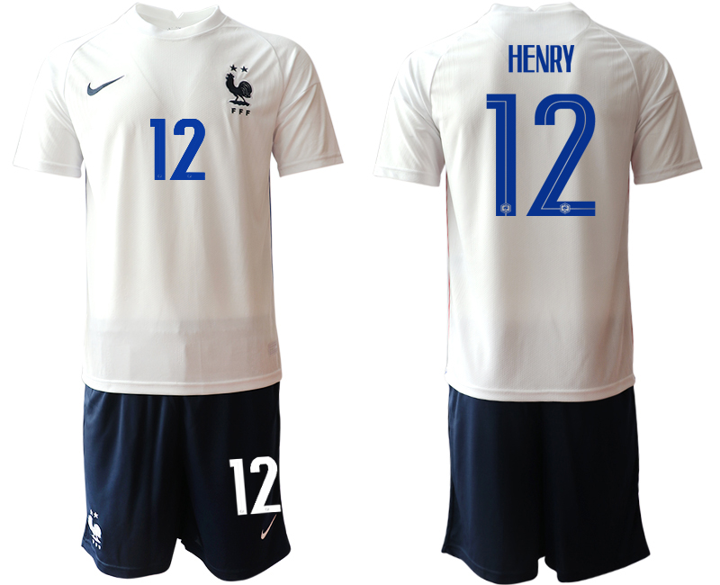 Men 2021 France away #12 soccer jerseys